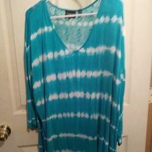 Turquoise tie dye- worn a few times